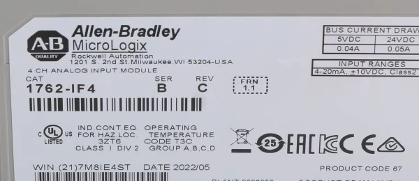 1762-IF4 1762-IF4