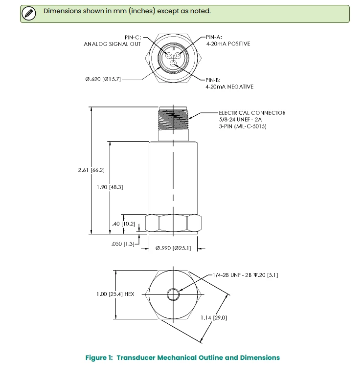 Dimesnions about 177230-01-01-05 Transmitter Dimesnions about 177230-01-01-05 Transmitter